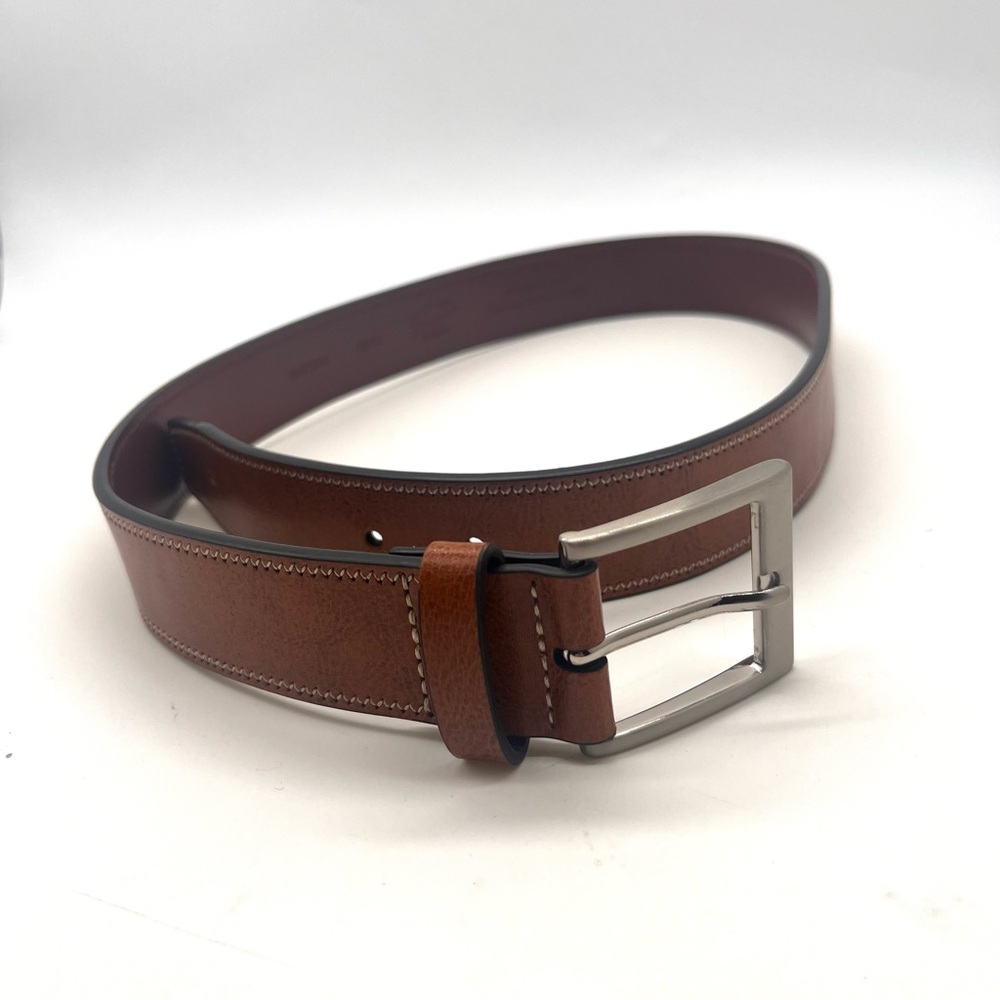 Penguin Brown Leather Belt - Bonded Leather - Men's Size 30/75